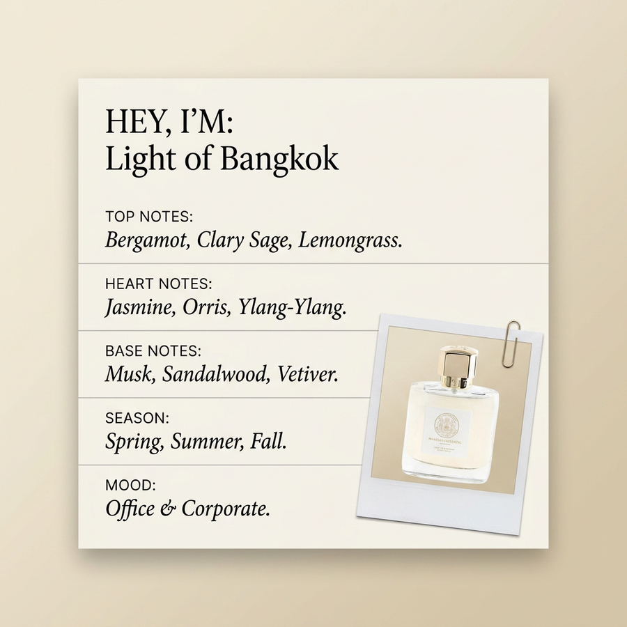 DUSITA PARIS Light of Bangkok fragrance profile card