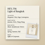 DUSITA PARIS Light of Bangkok fragrance profile card