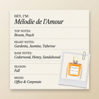 DUSITA PARIS Mélodie de l'Amour fragrance profile card