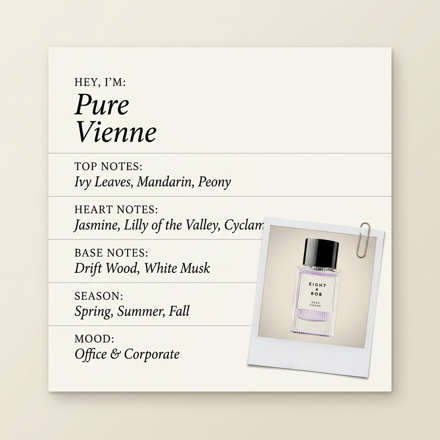Eight & Bob Pure Vienne fragrance profile card