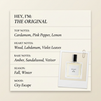 Eight & Bob THE ORIGINAL fragrance profile card