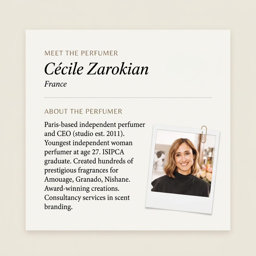 Cécile Zarokian perfumer profile