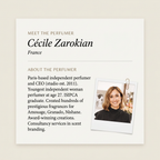 Cécile Zarokian perfumer profile
