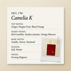 ELLA K Parfums Camelia K fragrance profile card
