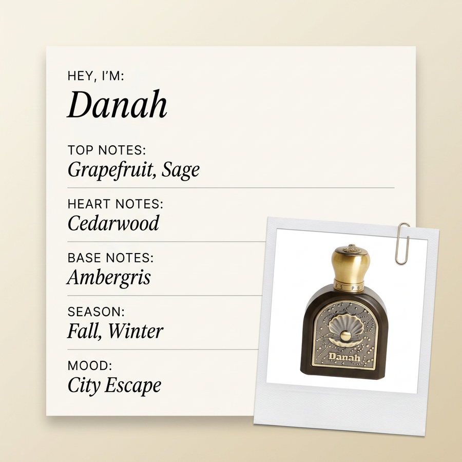 Emirates Pride Danah fragrance profile card