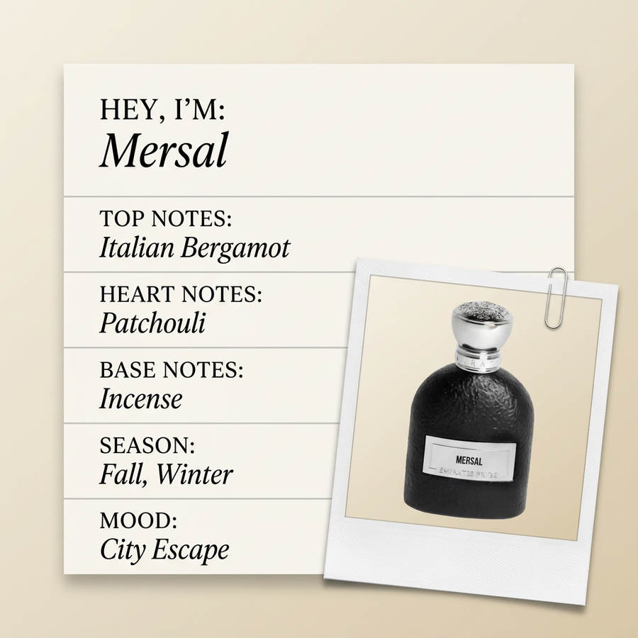 Emirates Pride Mersal fragrance profile card