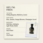 Epicò Parfum FRIDA fragrance profile card