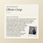 Olivier Cresp perfumer profile