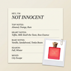 éveìlleur NOT INNOCENT fragrance profile card
