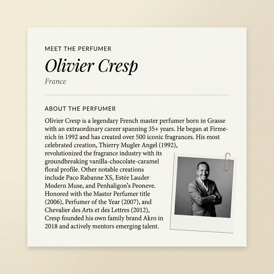 Olivier Cresp perfumer profile