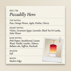 FABBRICA DELLA MUSA Piccadilly Hero fragrance profile card