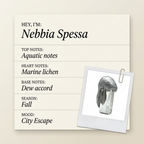 Filippo Sorcinelli Parfums Nebbia Spessa fragrance profile card