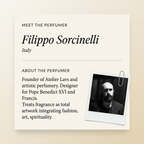 Filippo Sorcinelli perfumer profile