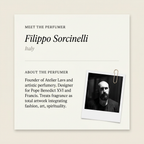 Filippo Sorcinelli perfumer profile