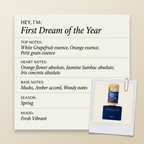 Floraïku Paris First Dream of the Year fragrance profile card