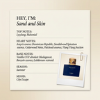 Floraïku Paris Sand and Skin fragrance profile card