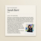 Sarah Burri perfumer profile
