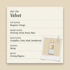 Franck Boclet Velvet fragrance profile card