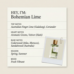 Goldfield & Banks Australia Bohemian Lime fragrance profile card