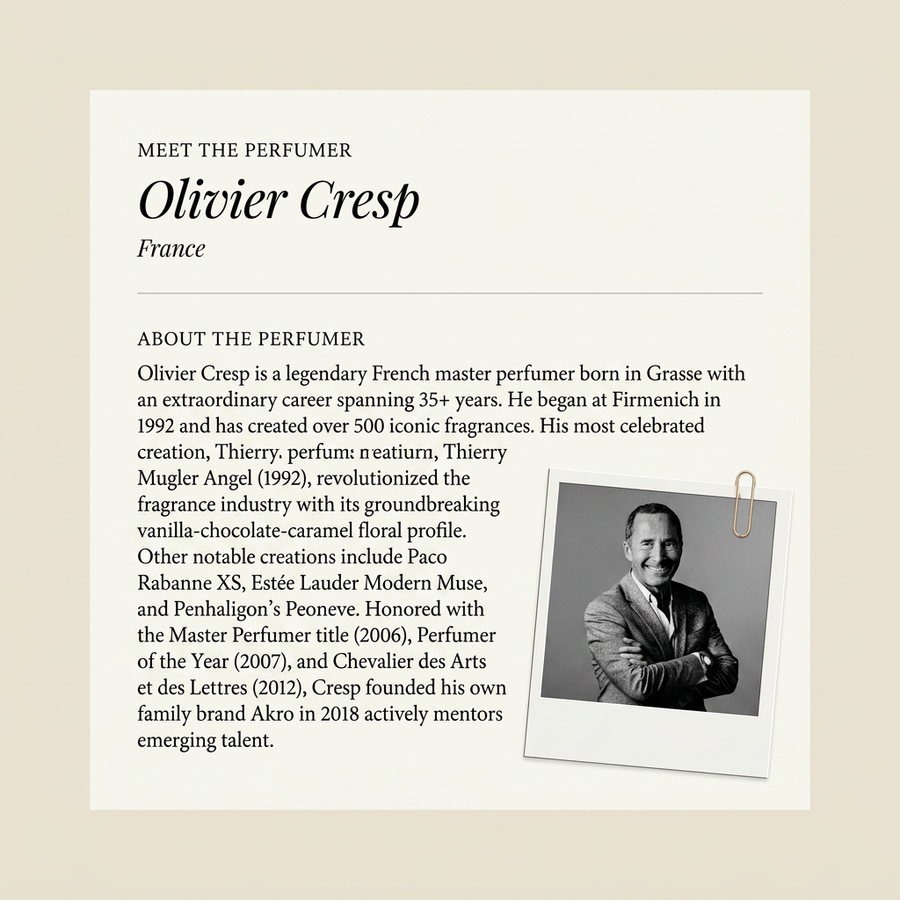 Olivier Cresp perfumer profile