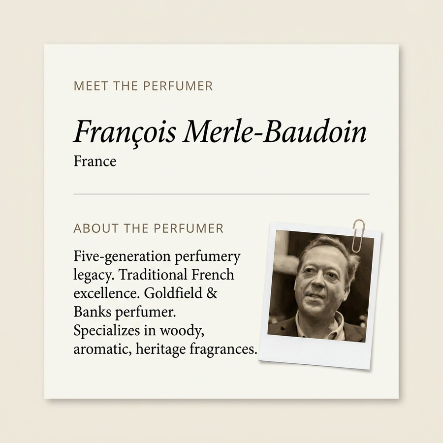 François Merle-Baudoin perfumer profile