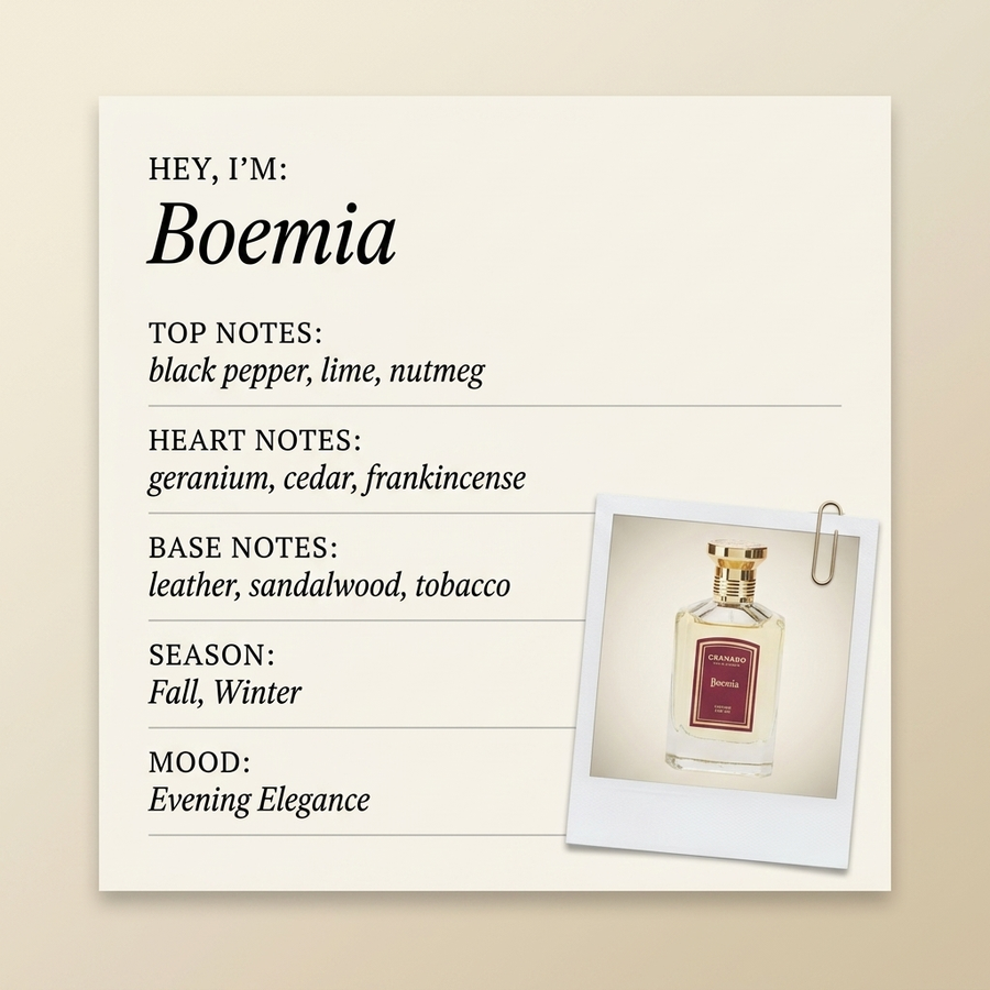 GRANADO RIO DE JANEIRO Boemia fragrance profile card