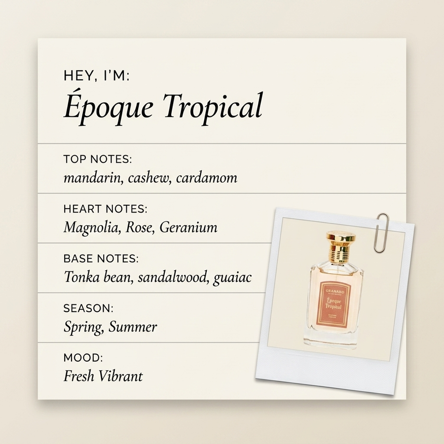 GRANADO RIO DE JANEIRO Époque Tropical fragrance profile card