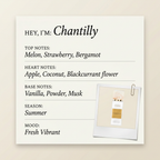 Gritti Chantilly fragrance profile card