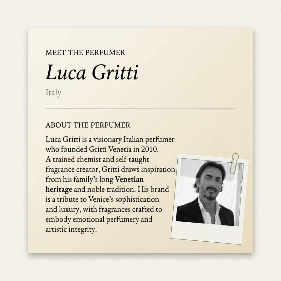 Luca Gritti perfumer profile