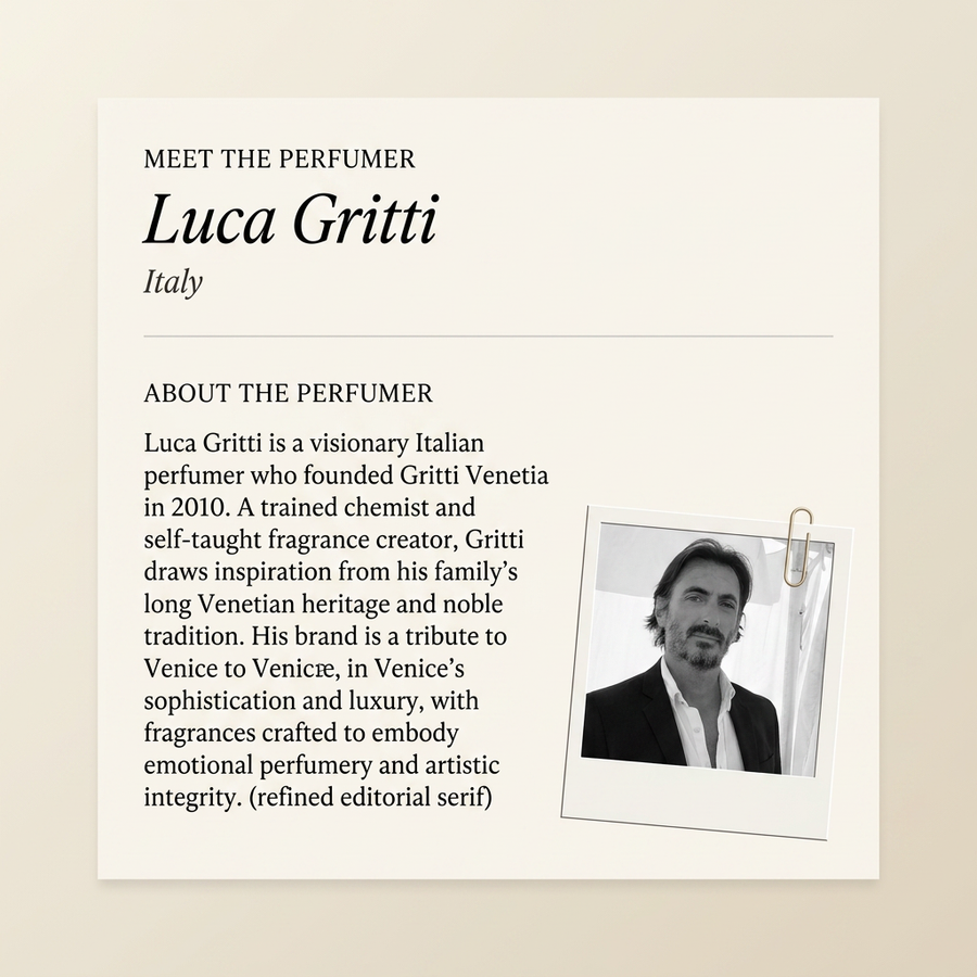 Luca Gritti perfumer profile