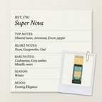 Gritti Super Nova fragrance profile card