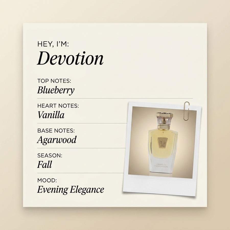Hind Al Oud Devotion fragrance profile card