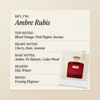 Houbigant Paris Ambre Rubis fragrance profile card