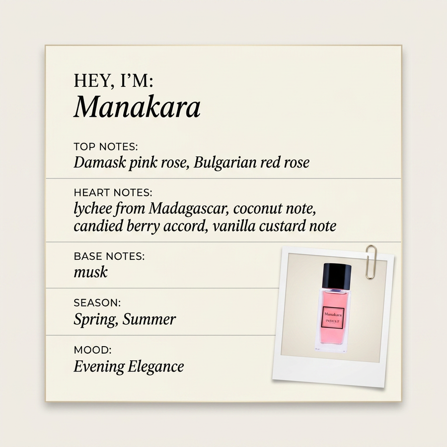 Indult Paris Manakara fragrance profile card