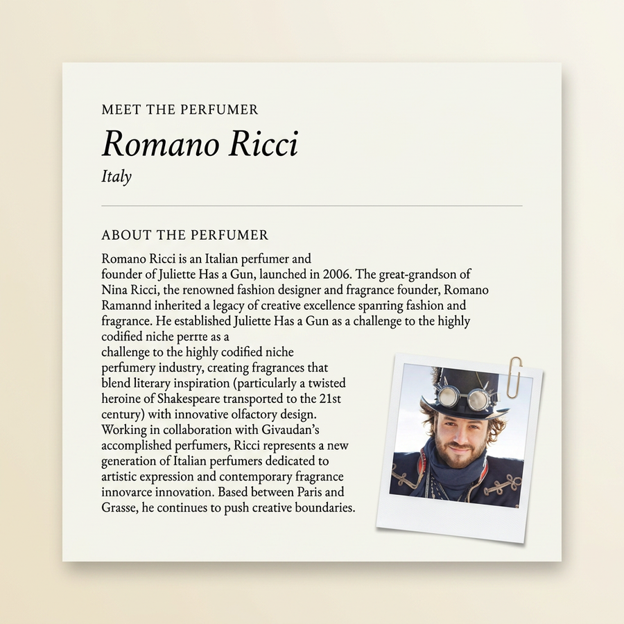 Romano Ricci perfumer profile