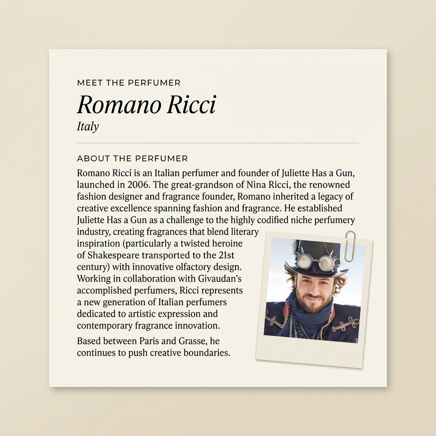 Romano Ricci perfumer profile