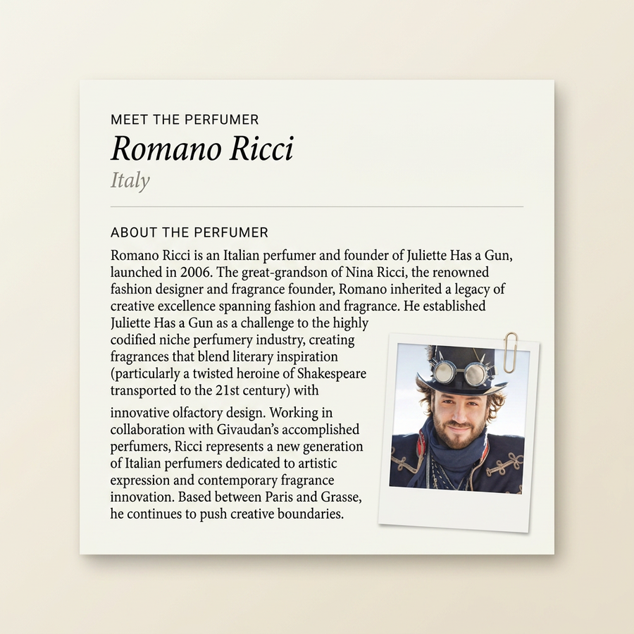 Romano Ricci perfumer profile