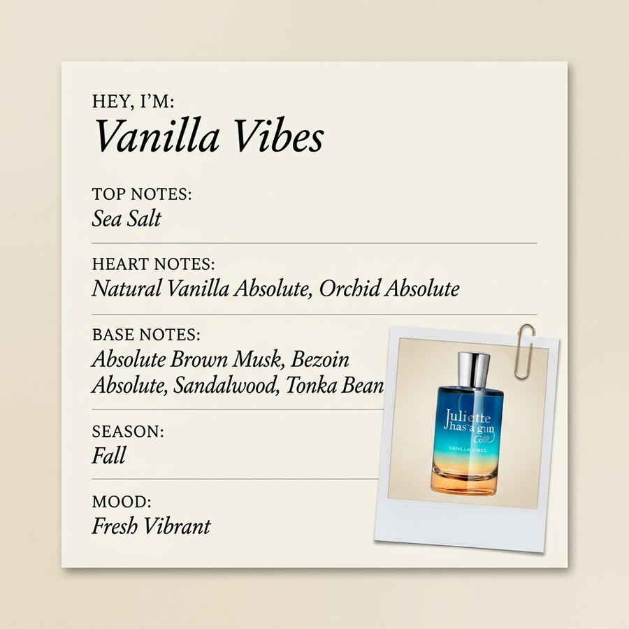 Juliette Has a Gun Vanilla Vibes fragrance profile card