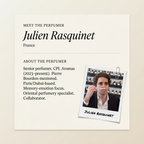 Julien Rasquinet perfumer profile