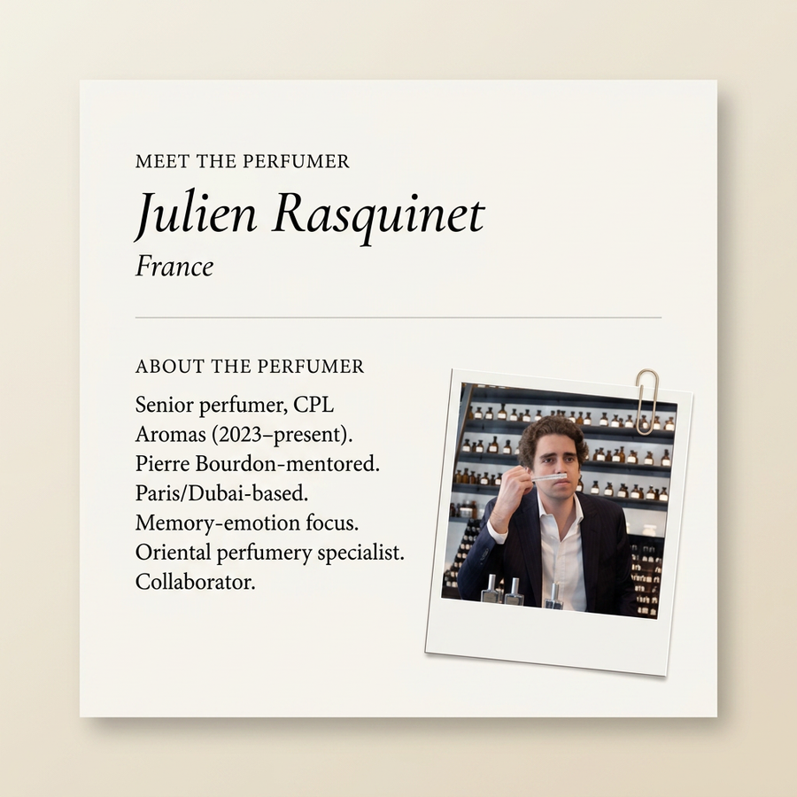Julien Rasquinet perfumer profile