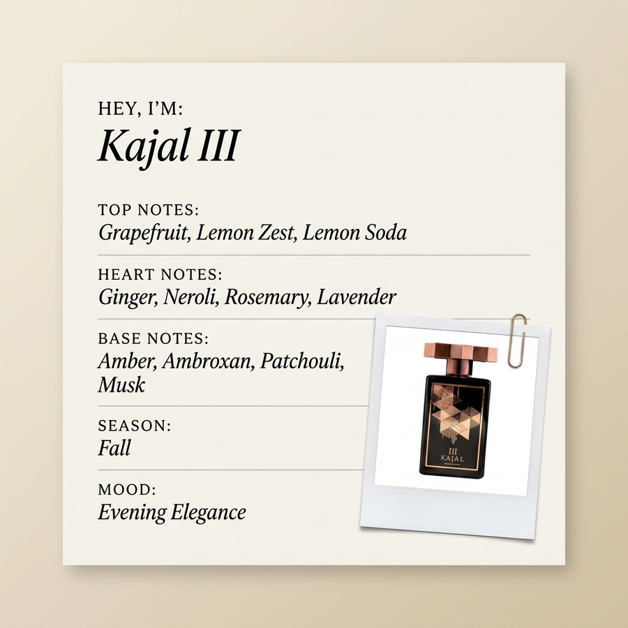 Kajal Parfums Kajal III fragrance profile card