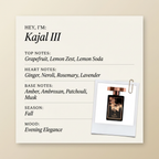 Kajal Parfums Kajal III fragrance profile card