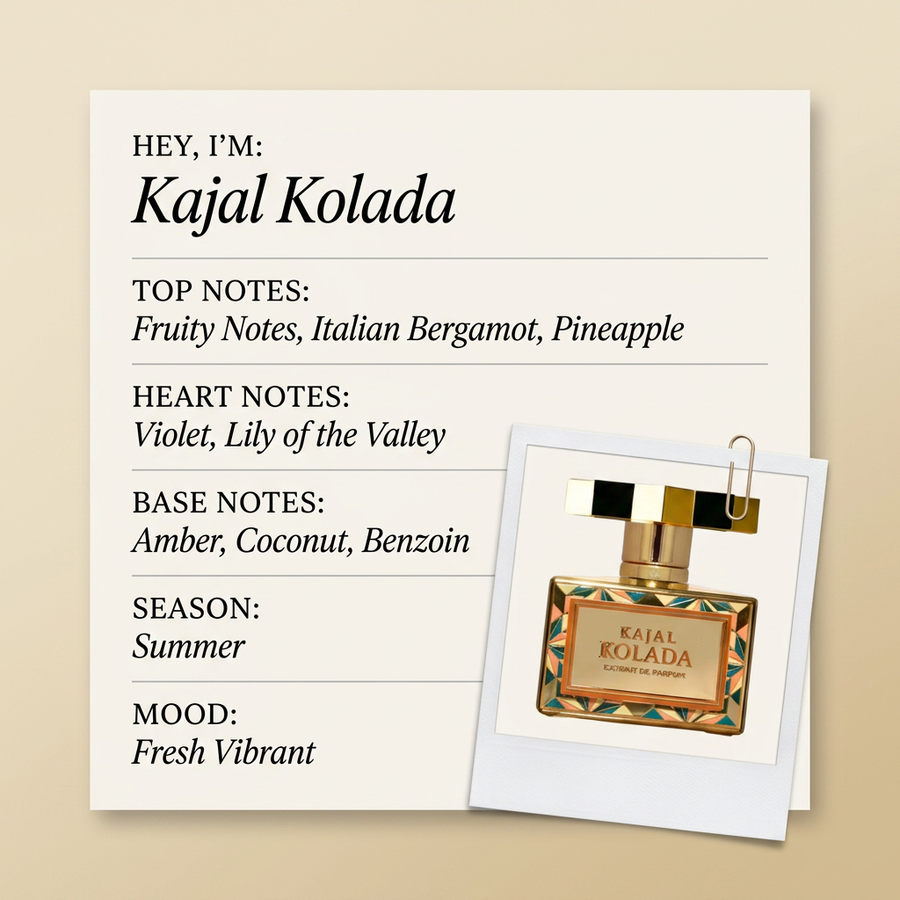 Kajal Parfums Kajal Kolada fragrance profile card