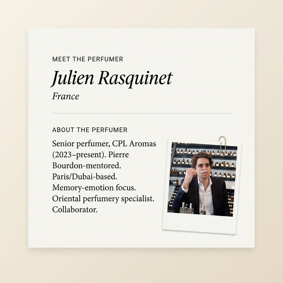 Julien Rasquinet perfumer profile
