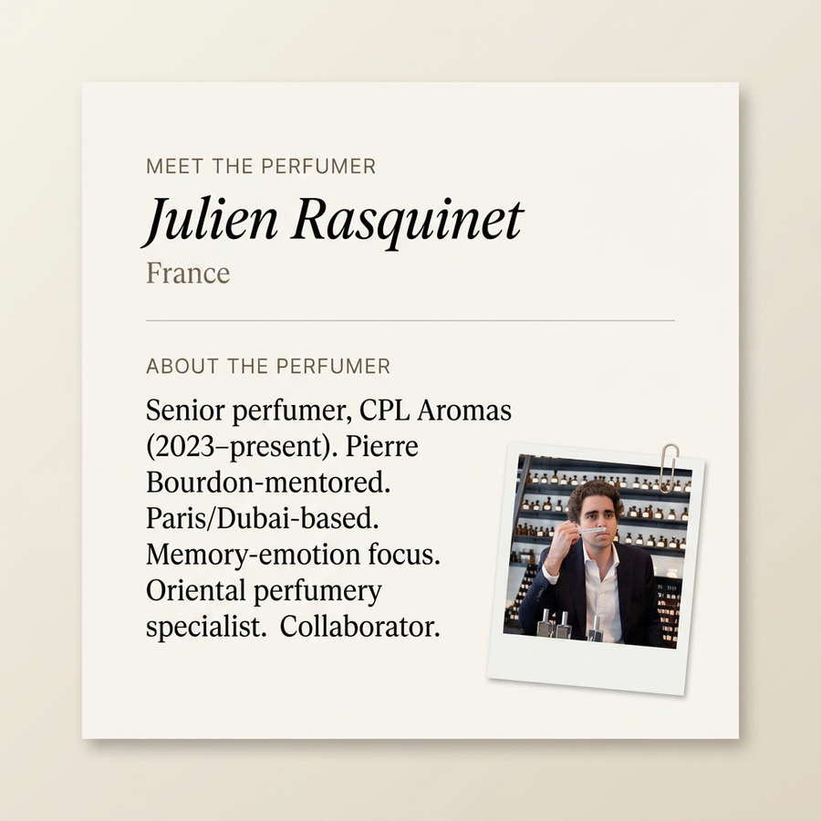 Julien Rasquinet perfumer profile