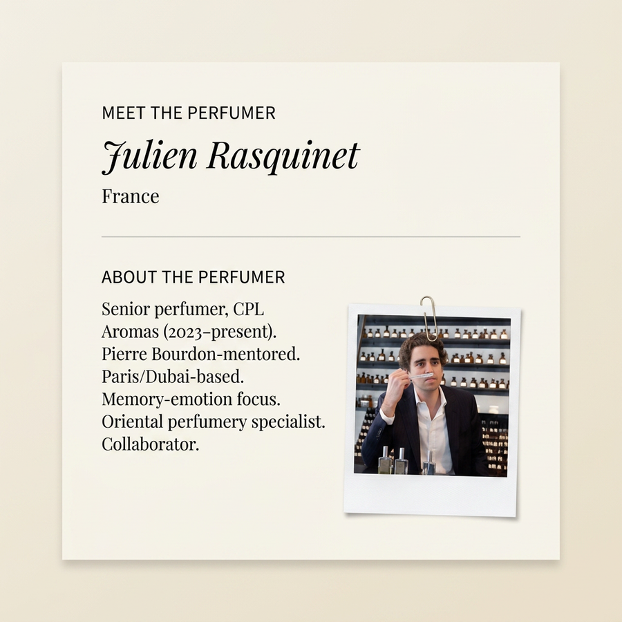 Julien Rasquinet perfumer profile