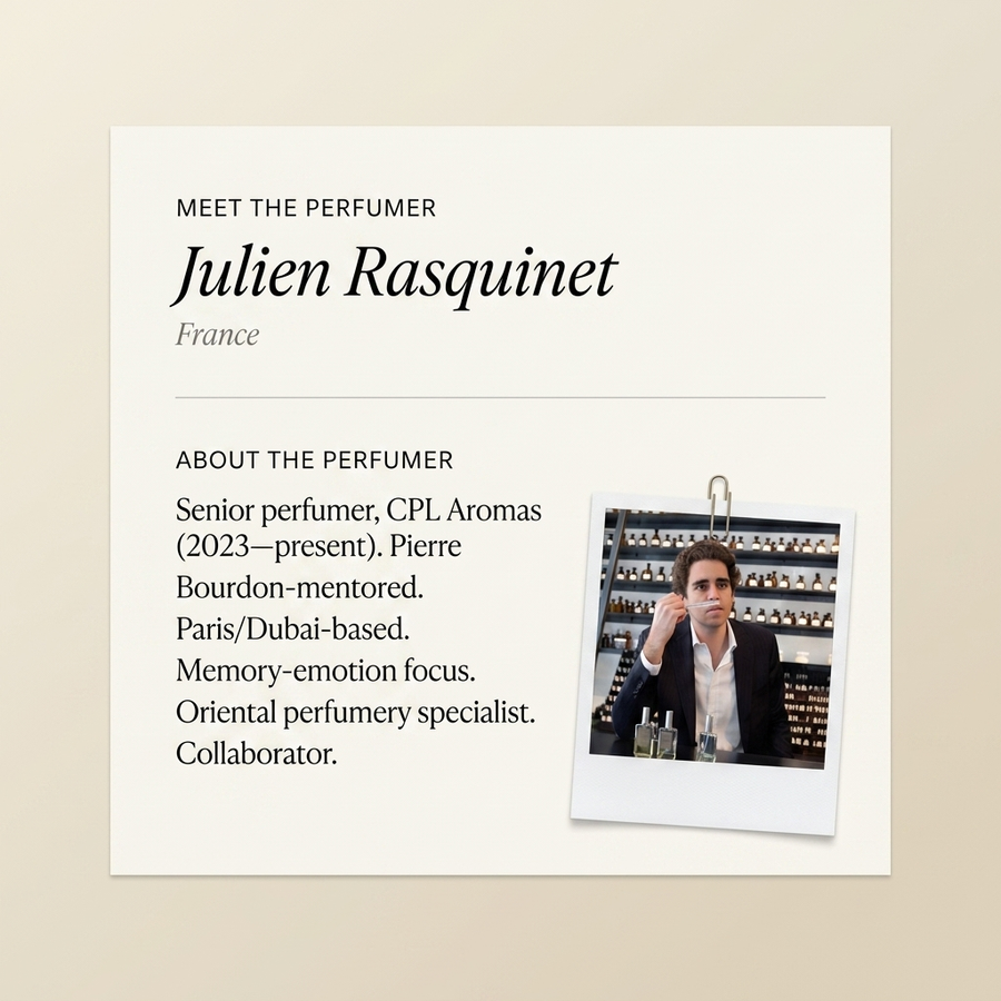 Julien Rasquinet perfumer profile