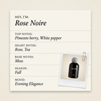 L'OBJET Rose Noire fragrance profile card