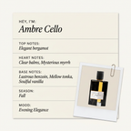 L’ORCHESTRE PARFUM Ambre Cello fragrance profile card