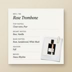 L’ORCHESTRE PARFUM Rose Trombone fragrance profile card